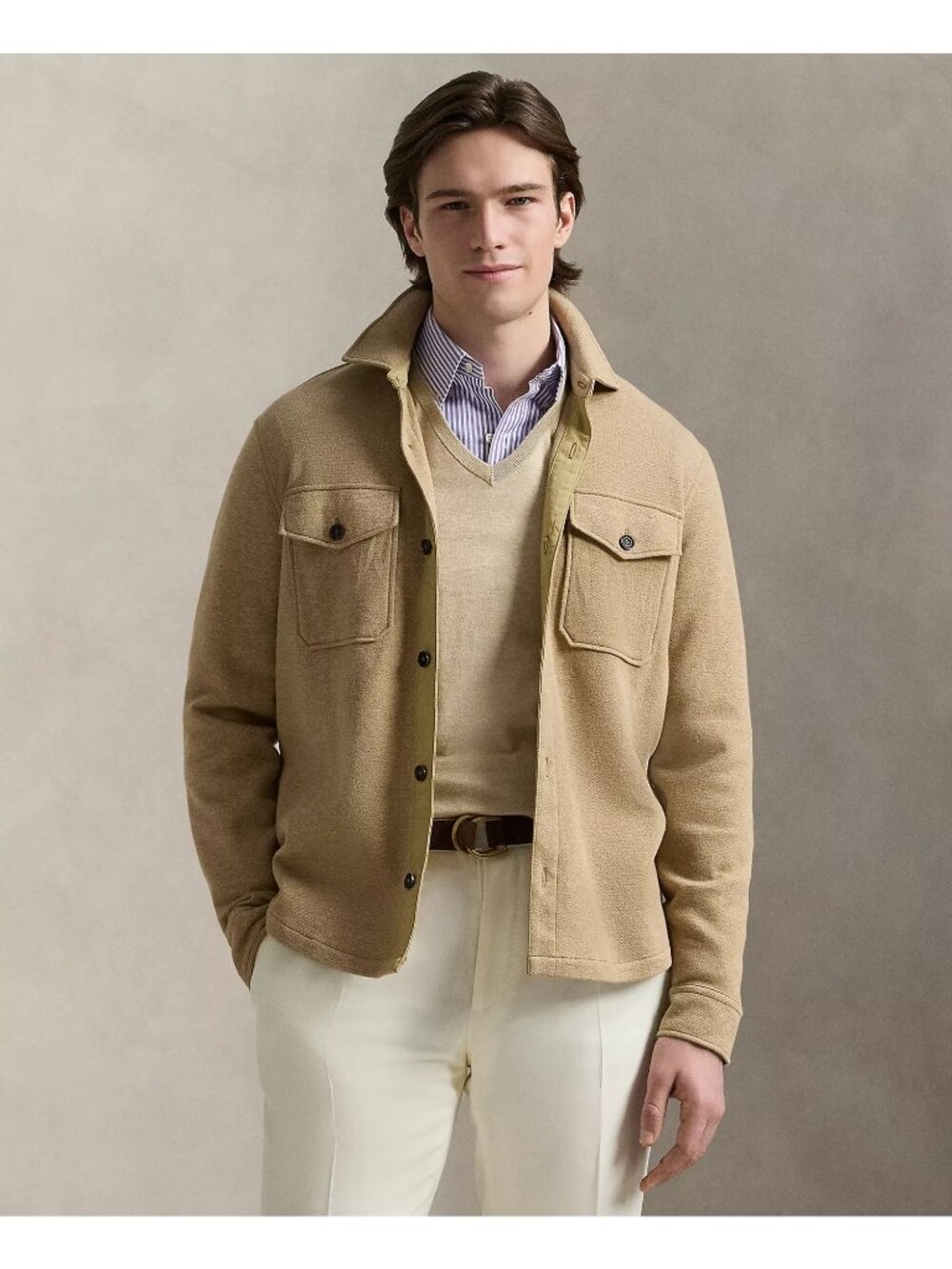 Polo Ralph Lauren Men's Tan Button-Up Shacket XL NWT